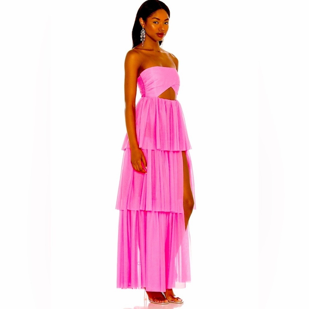 For love and Lemons Maxi Dress Hot Pink - Picture 2 of 9